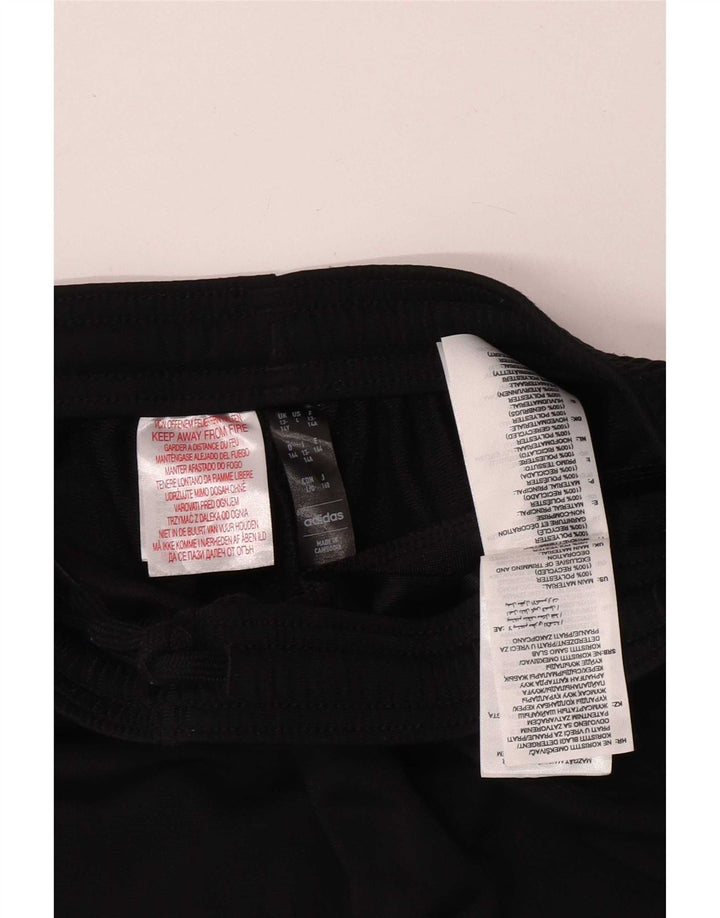 Adidas Pantalon de Survêtement Slim Fit Garçon 13-14 ans Noir Polyester