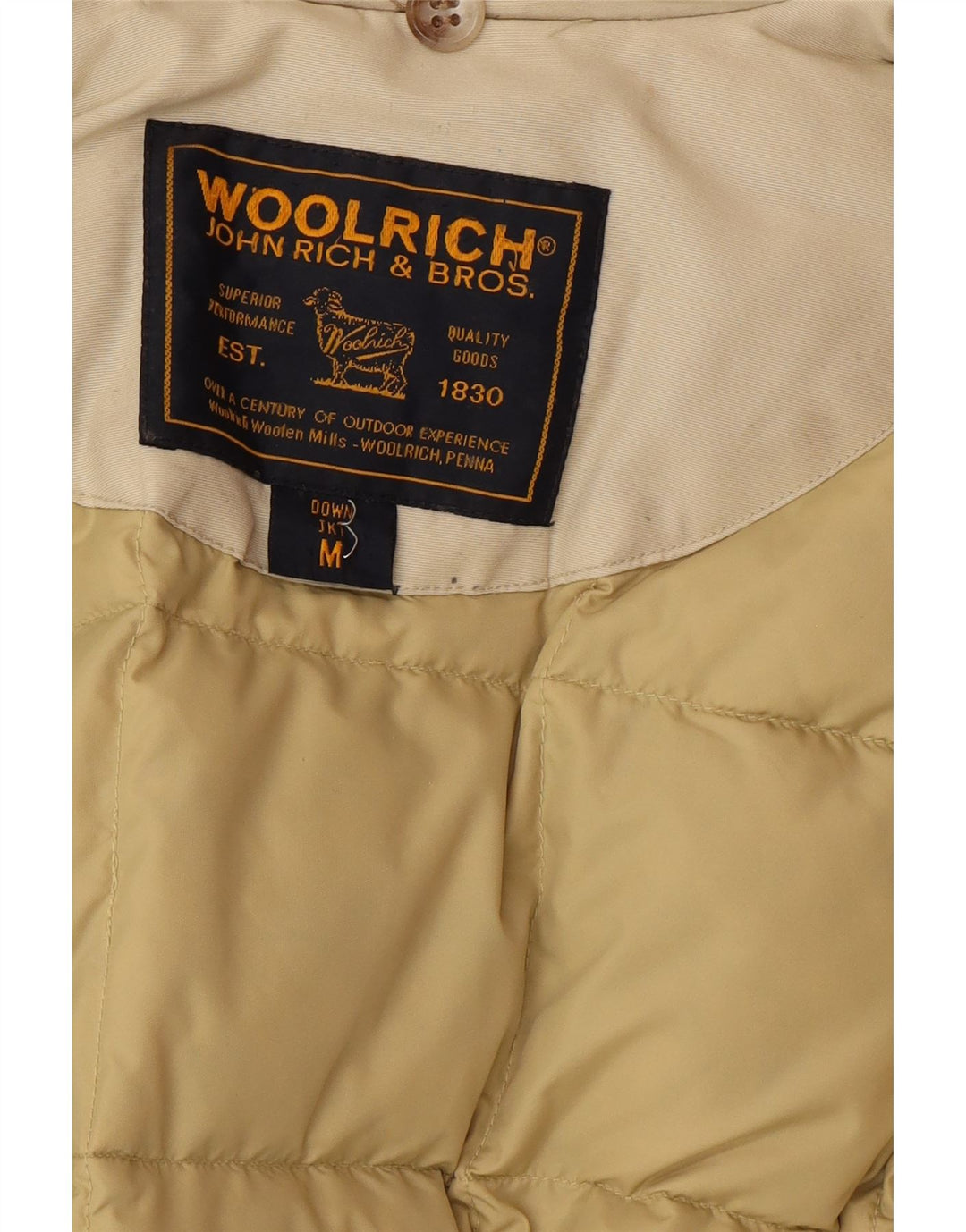 Woolrich Veste matelassée pour femme UK 38 Beige moyen