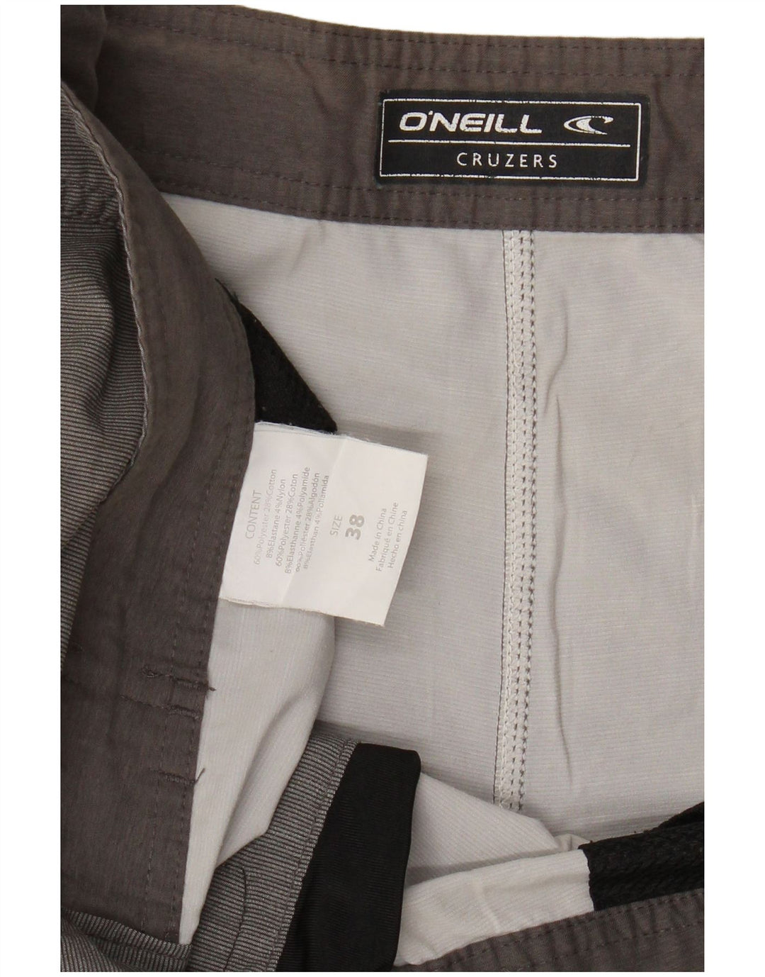 O'NEILL Short de bain Cruzers homme XL gris à fines rayures en polyester