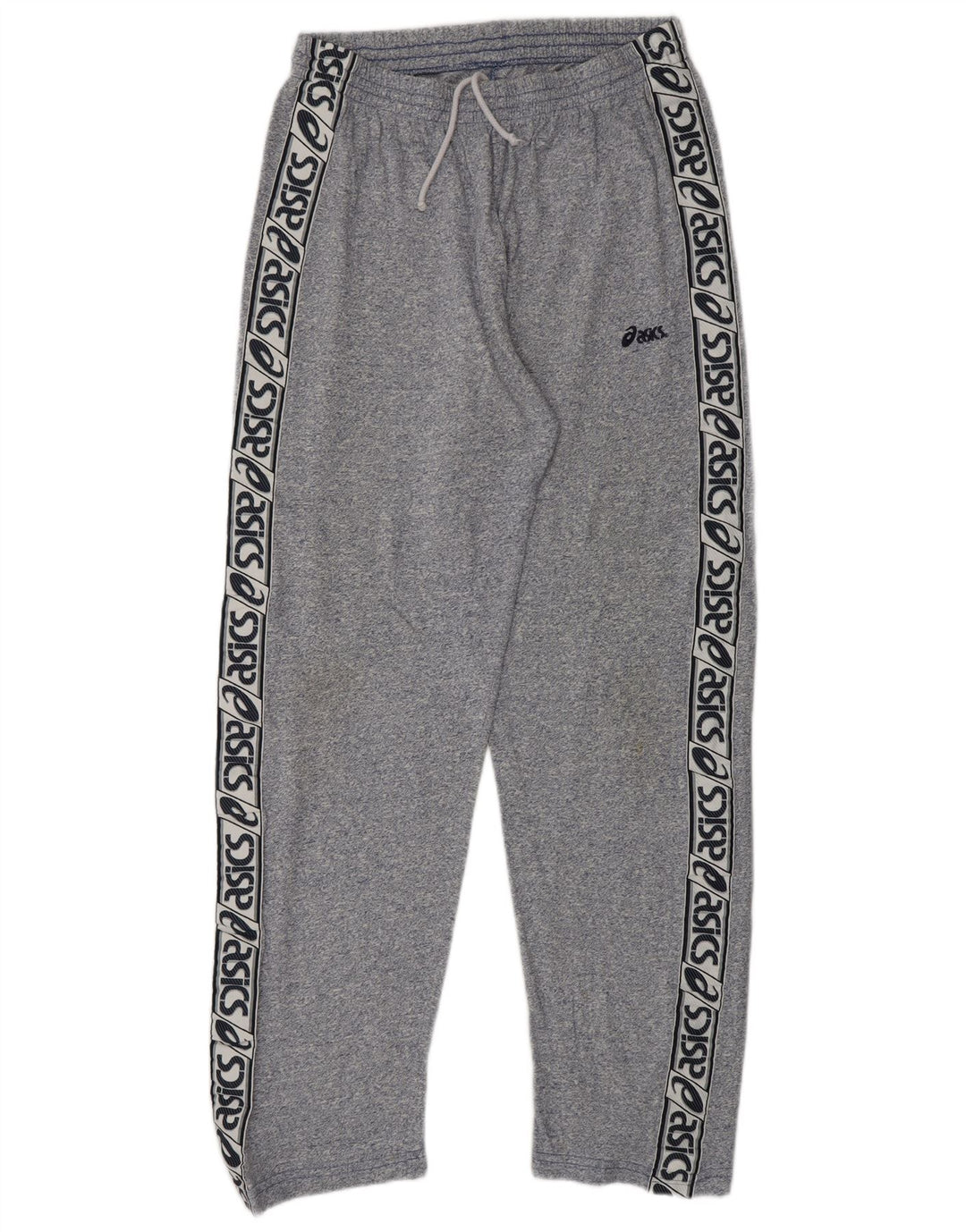 ASICS Pantalon de survêtement graphique pour homme en coton moucheté bleu marine moyen