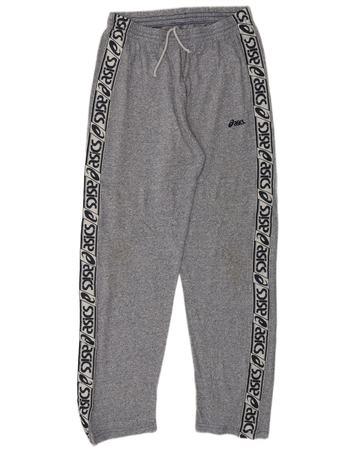 ASICS Pantalon de survêtement graphique pour homme en coton moucheté bleu marine moyen