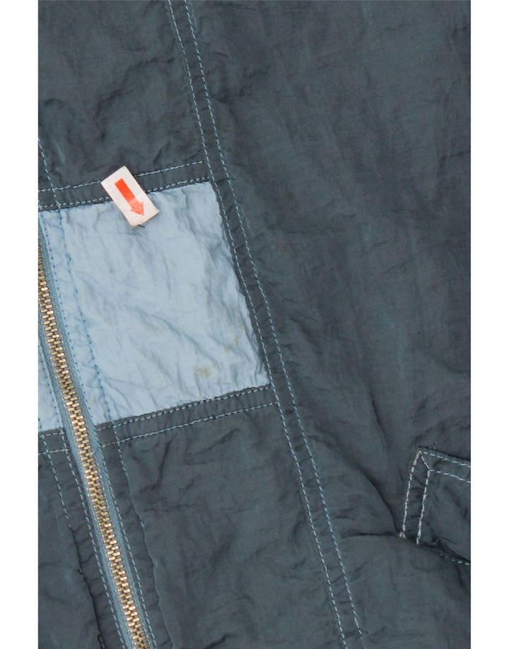 BELFE Veste de Survêtement Homme UK 38 Bleu Moyen Colorblock Polyamide