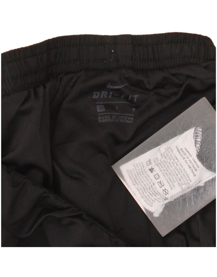 Nike Short de sport Dri Fit pour femme UK 14 Large Noir Colorblock Polyester