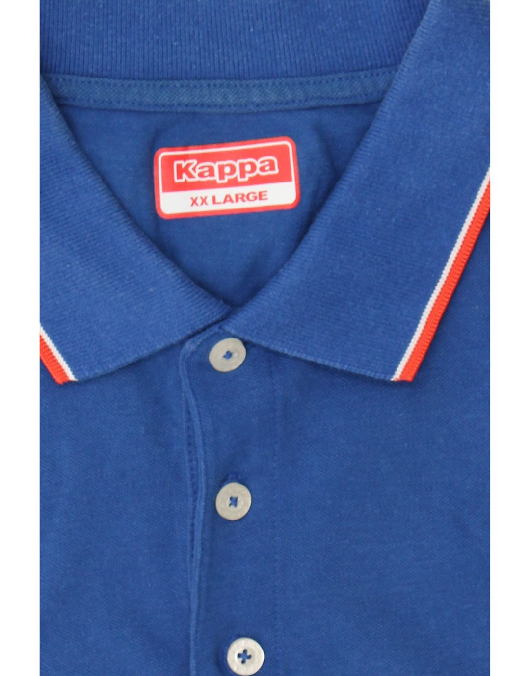 KAPPA Mens Polo Shirt 2XL Blue Cotton Vintage Kappa and Second-Hand Kappa from Messina Hembry 