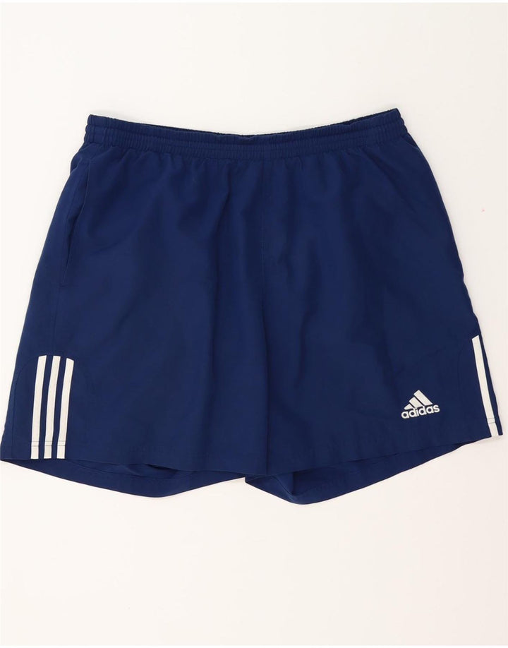 ADIDAS Short de Sport Homme XL Bleu Marine Polyester