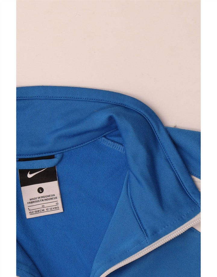 Nike Veste de survêtement pour garçon 12-13 ans Large Bleu Colorblock Polyester