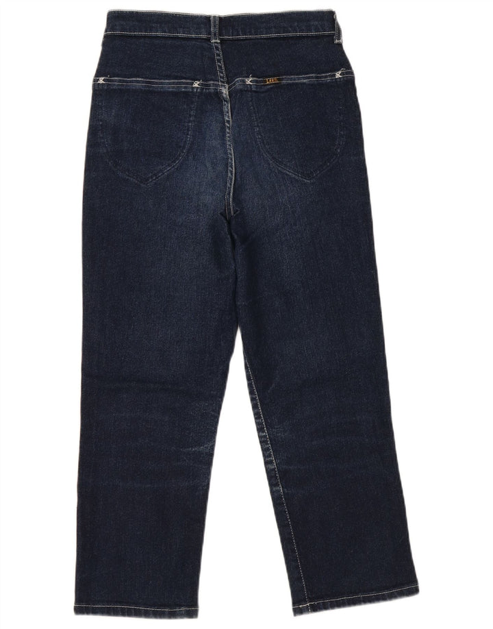 LEE Jean Capri Femme W28 L22 Bleu Marine Coton
