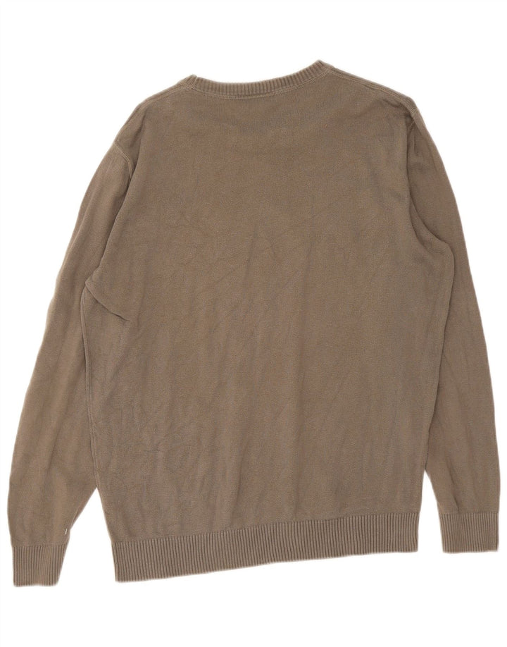 Lacoste Pull ras du cou pour homme Taille 5 Grand Kaki