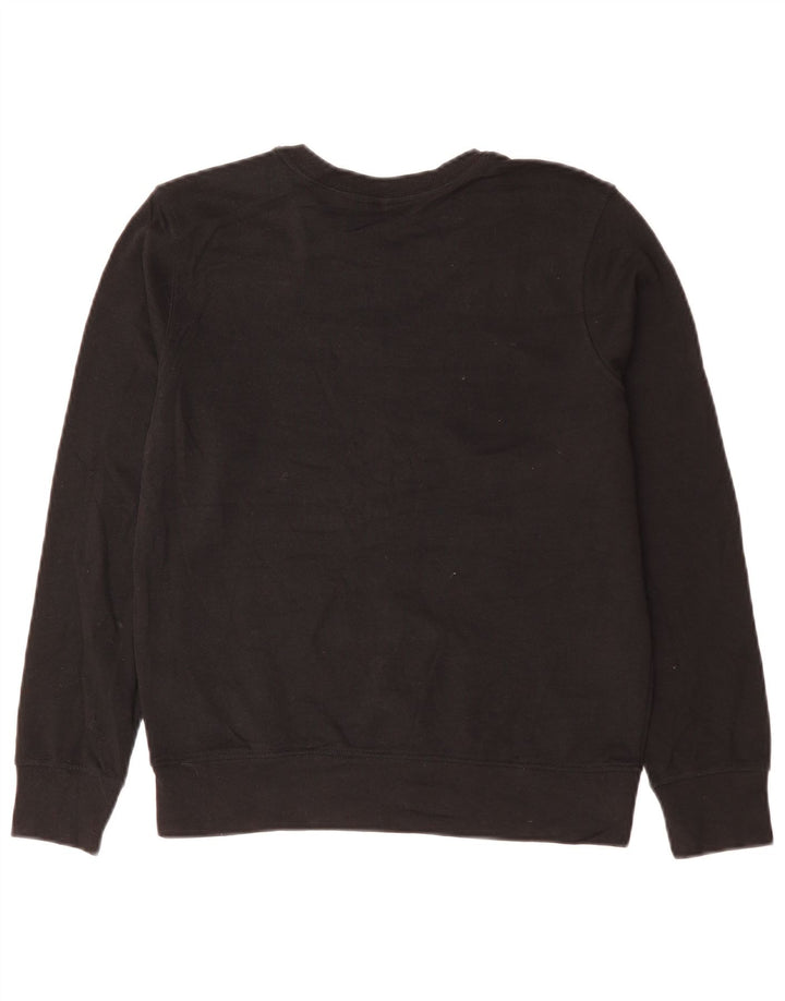 CALVIN KLEIN Sweat-shirt pour femme UK 14 Medium Noir Coton