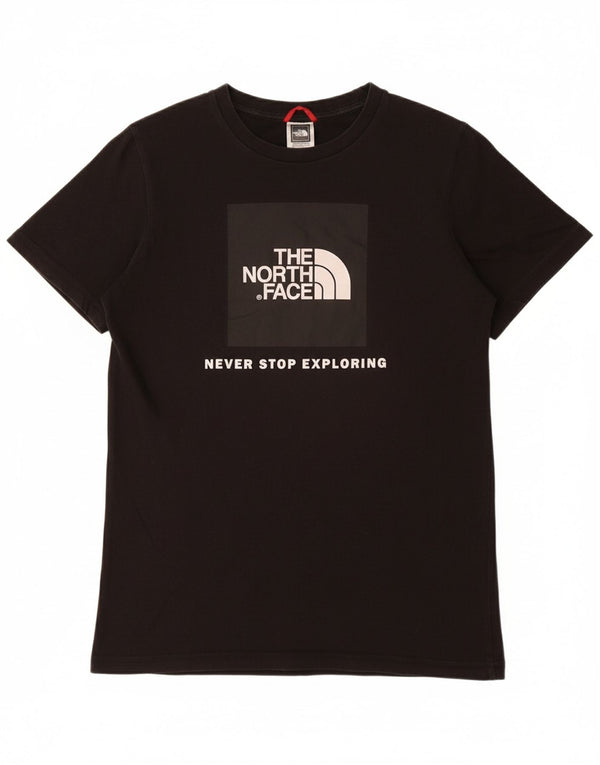 THE NORTH FACE T-Shirt Graphique Garçon 14-15 Ans XL Noir Coton
