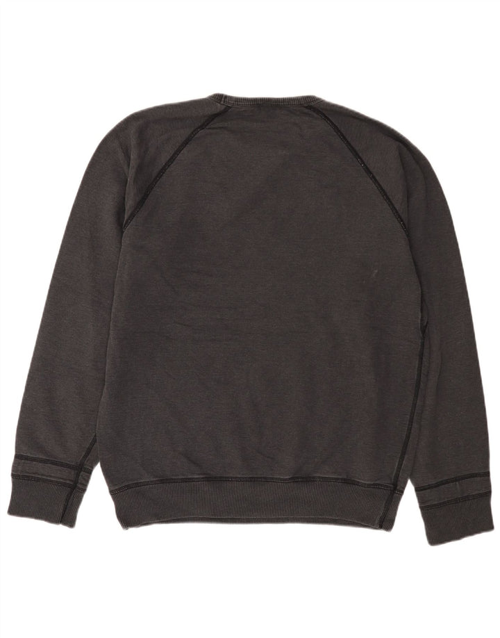 DIESEL Sweat-shirt graphique pour homme, grand, gris, coton