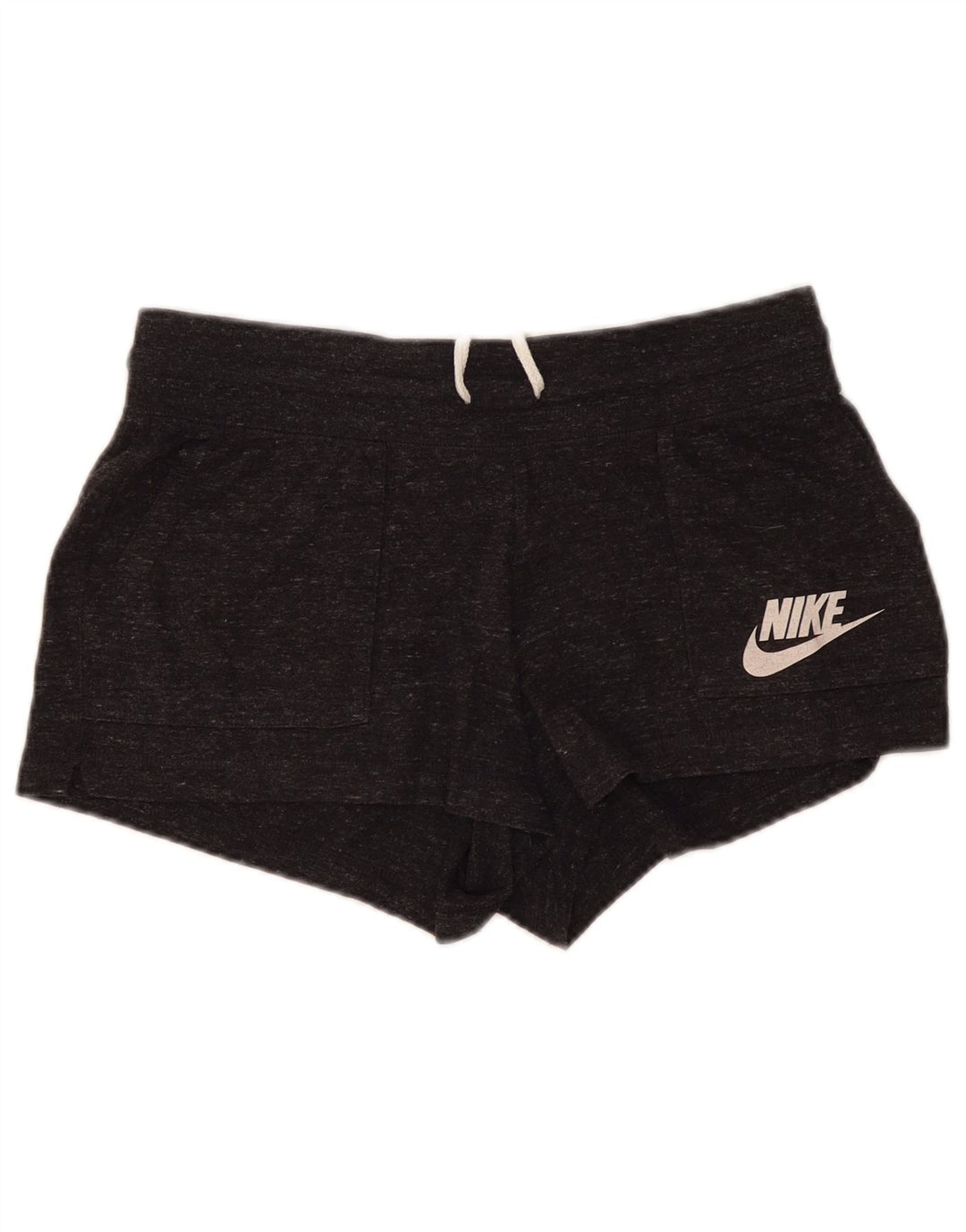 Nike Short de sport pour femme UK 14 Gris moyen en coton moucheté