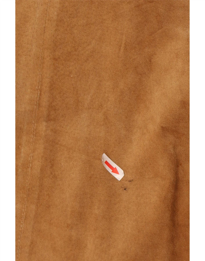 Les Boulevards Veste en Daim Homme IT 50 Grand Cuir Marron