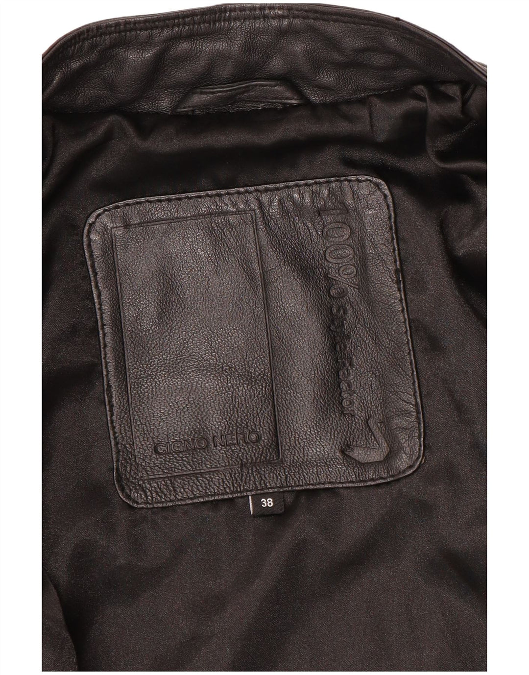 Cigno Nero Veste de motard en cuir court pour femme IT 38 XS Cuir noir