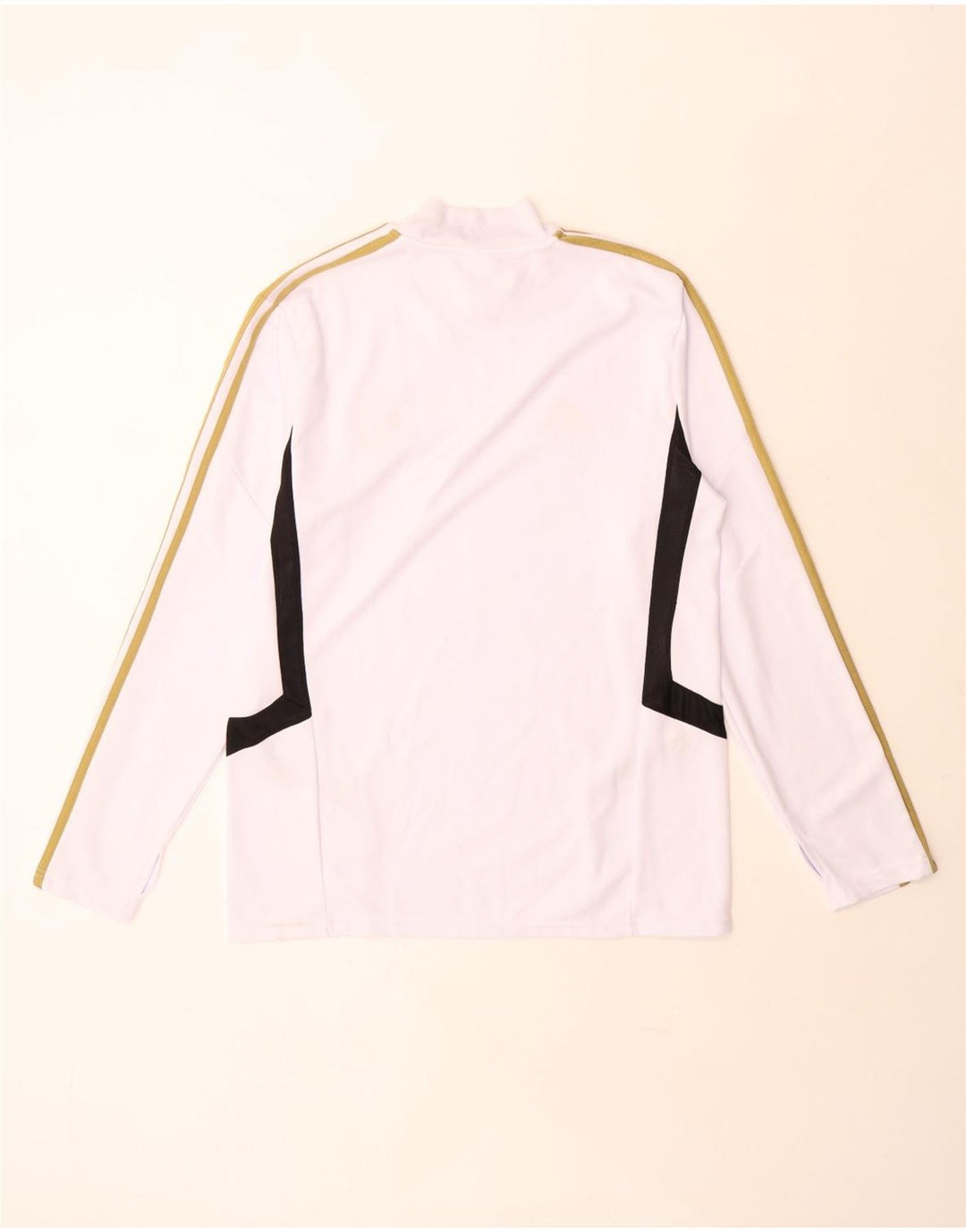 Adidas Hommes Real Madrid Haut Manches Longues XL Blanc Polyester