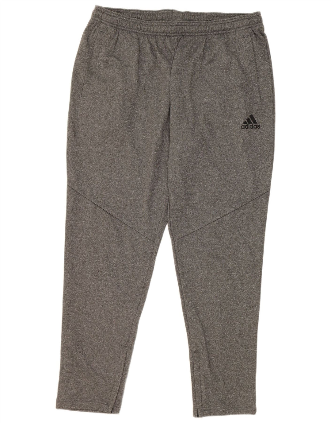 Adidas Pantalon de Survêtement Homme XL Gris Moucheté Polyester