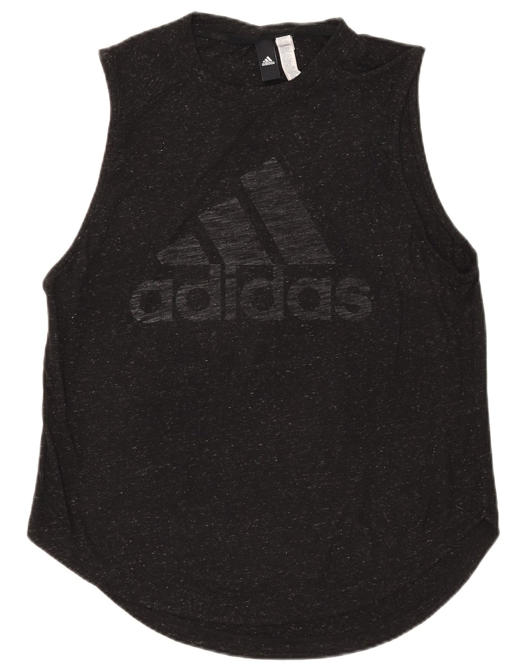 Adidas Débardeur Graphique Femme UK 12/14 Moyen Noir Moucheté