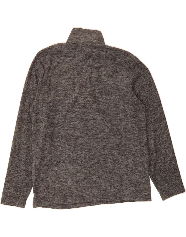 EDDIE BAUER Mens Zip Neck Fleece Jumper Large Grey Polyester Vintage Eddie Bauer and Second-Hand Eddie Bauer from Messina Hembry 
