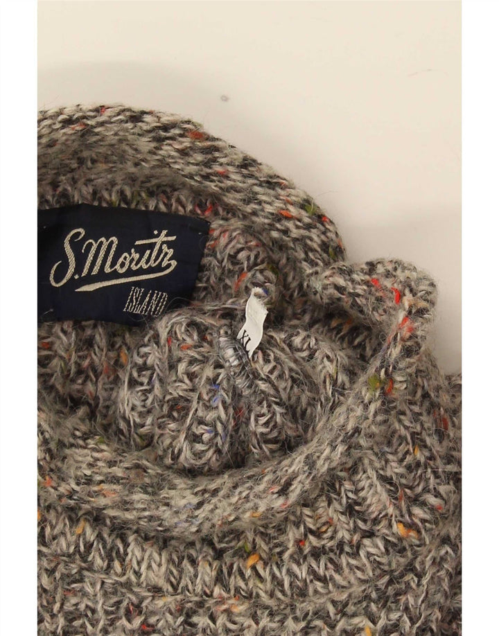 S. Moritz Pull Col Roulé Homme XL Gris Moucheté