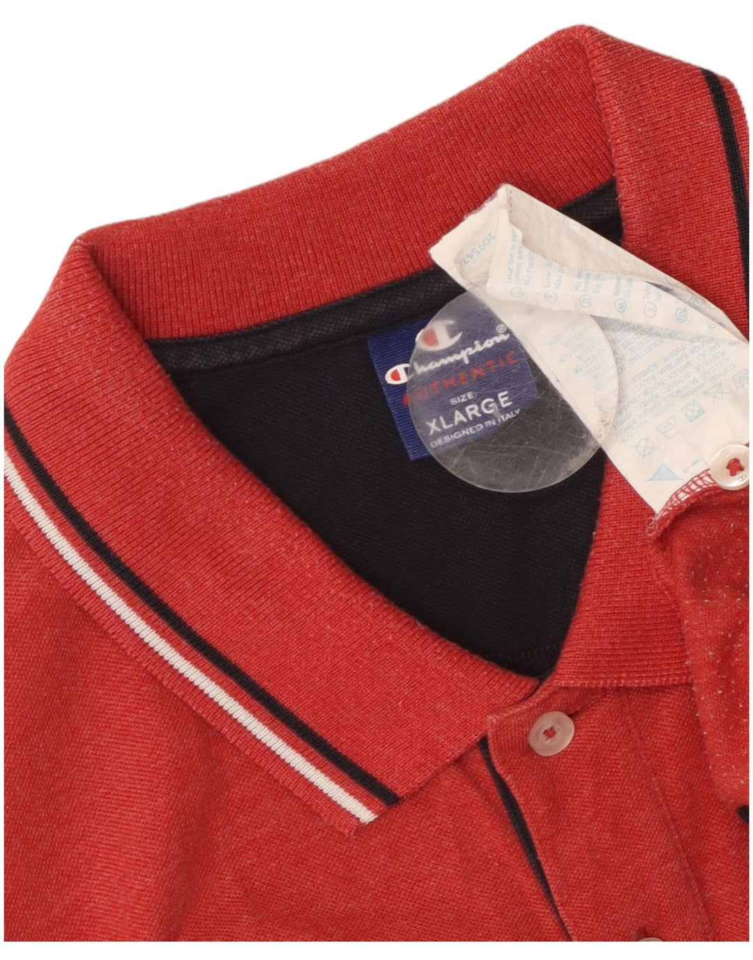 Champion Polo Homme XL Rouge Coton