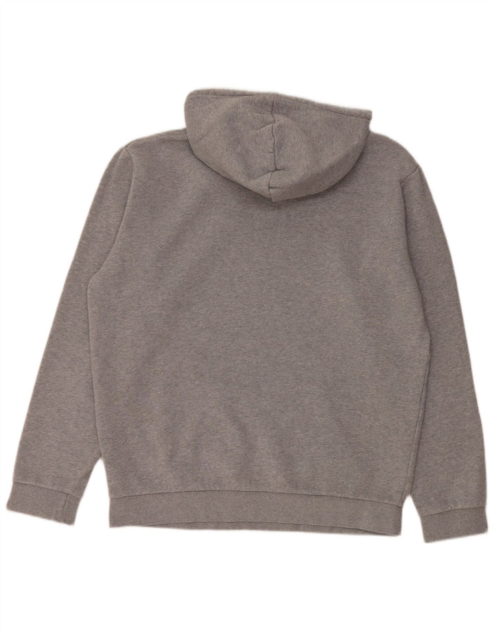 ADIDAS Pull à capuche pour homme en coton moucheté gris moyen