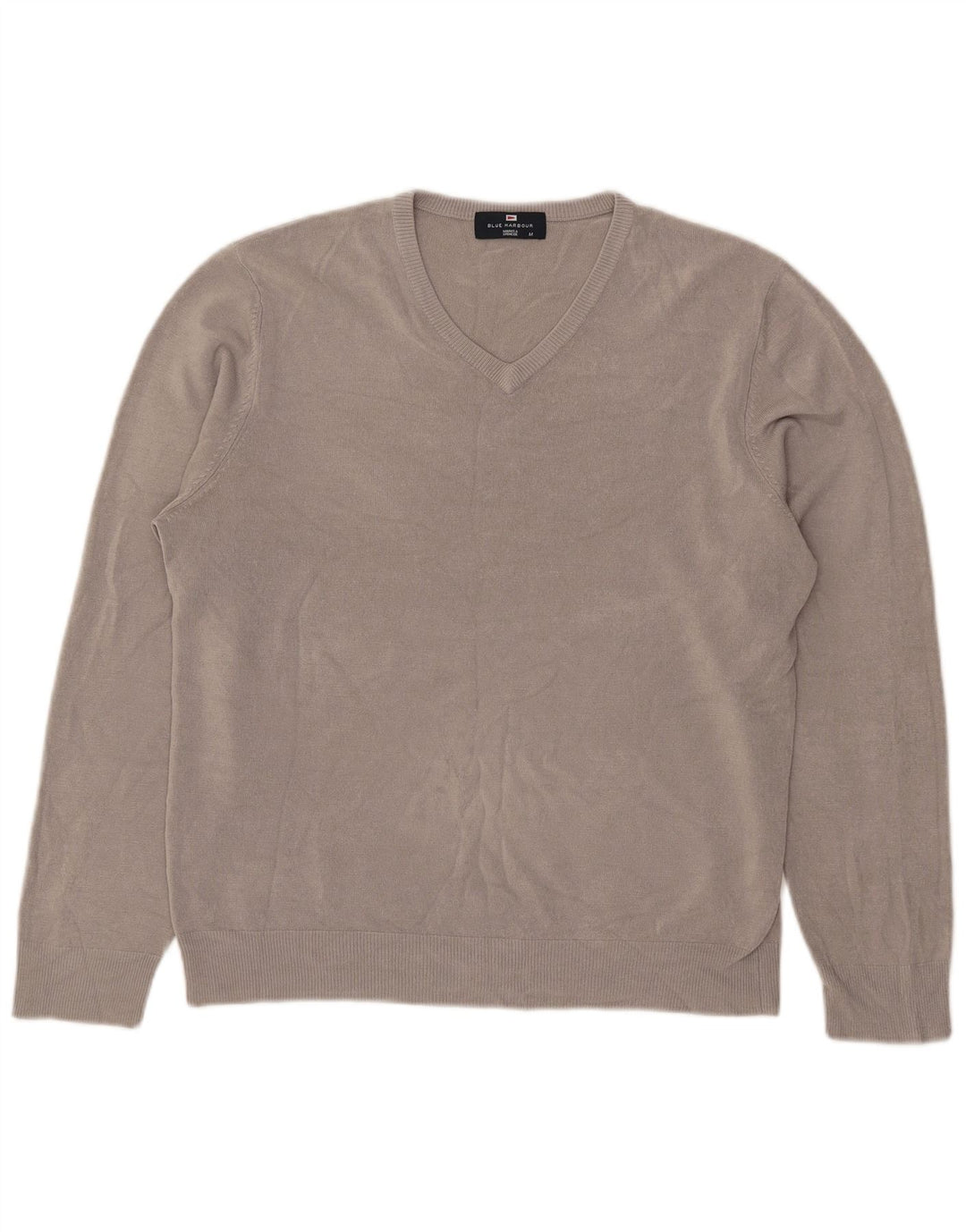 Marks & Spencer Pull Blue Harbor Col V Homme Gris Moyen Acrylique