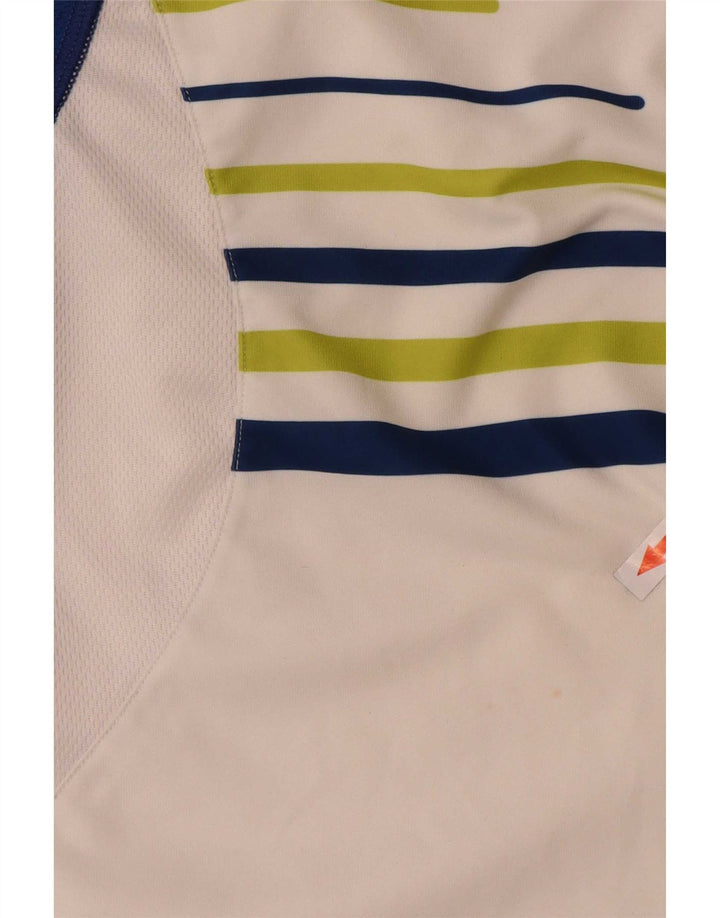 Sergio Tacchini Polo Homme Grand Blanc Colorblock Polyester