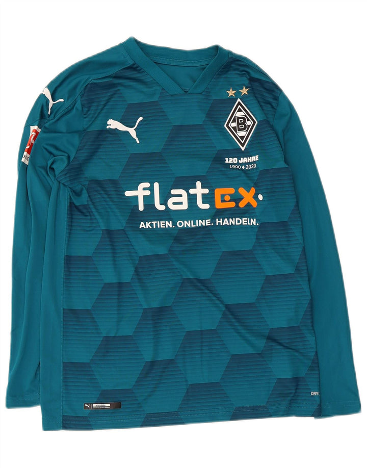 Puma Haut à manches longues BVB Dortmund Graphic pour garçon 13-14 ans Bleu géométrique