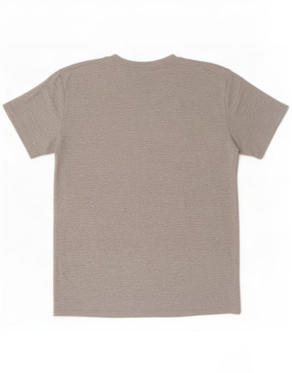 Kappa Mens Graphic T-Shirt Top Large Gris Moucheté Coton