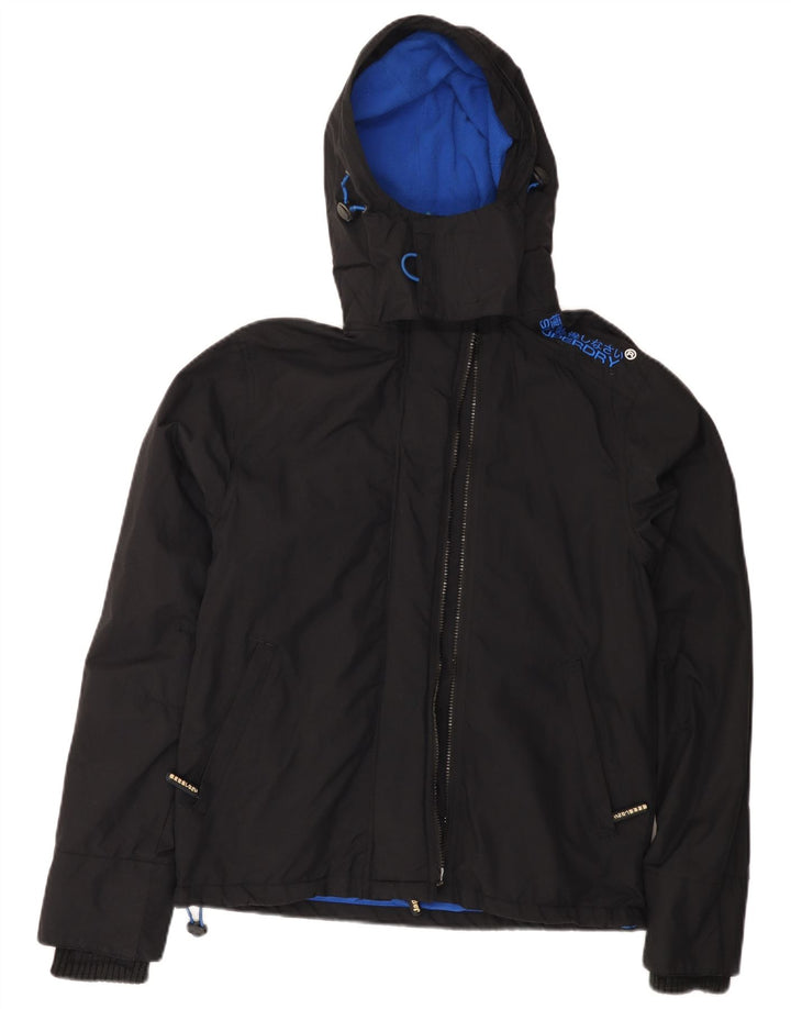 Superdry Veste coupe-vent graphique The Windcheater pour homme UK 36 Small Noir