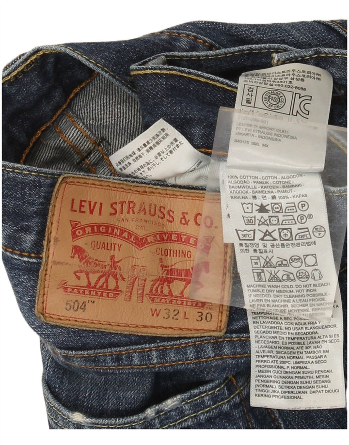 Levi's Jean Droit 504 Homme Bleu W32 L30