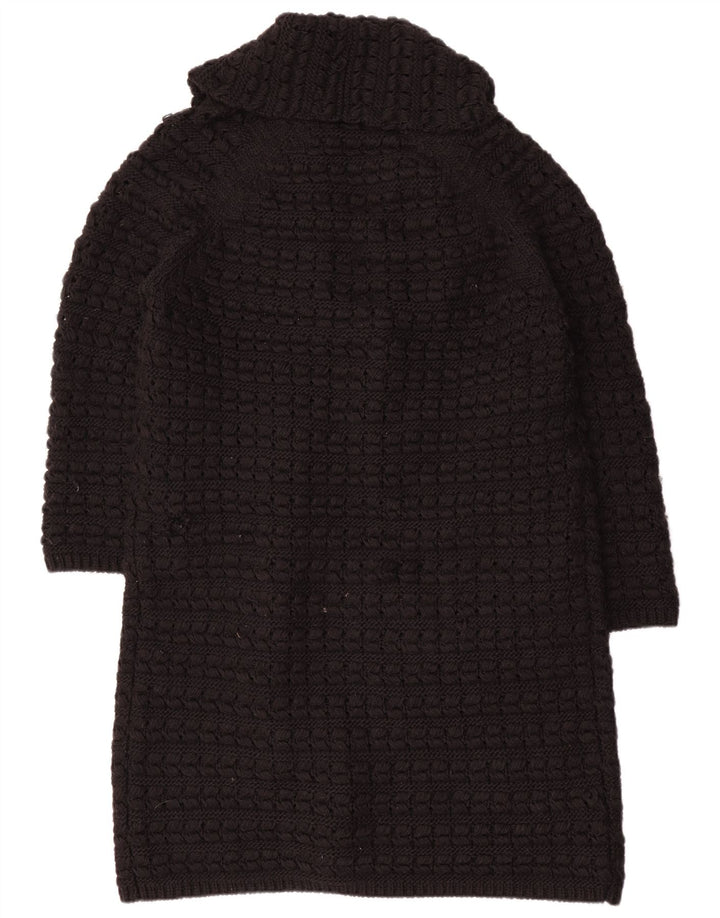 Zara Cardigan ouvert surdimensionné pour femme UK 14 Noir moyen