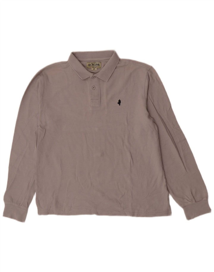 Marlboro Classics Polo à manches longues pour homme, grand gris