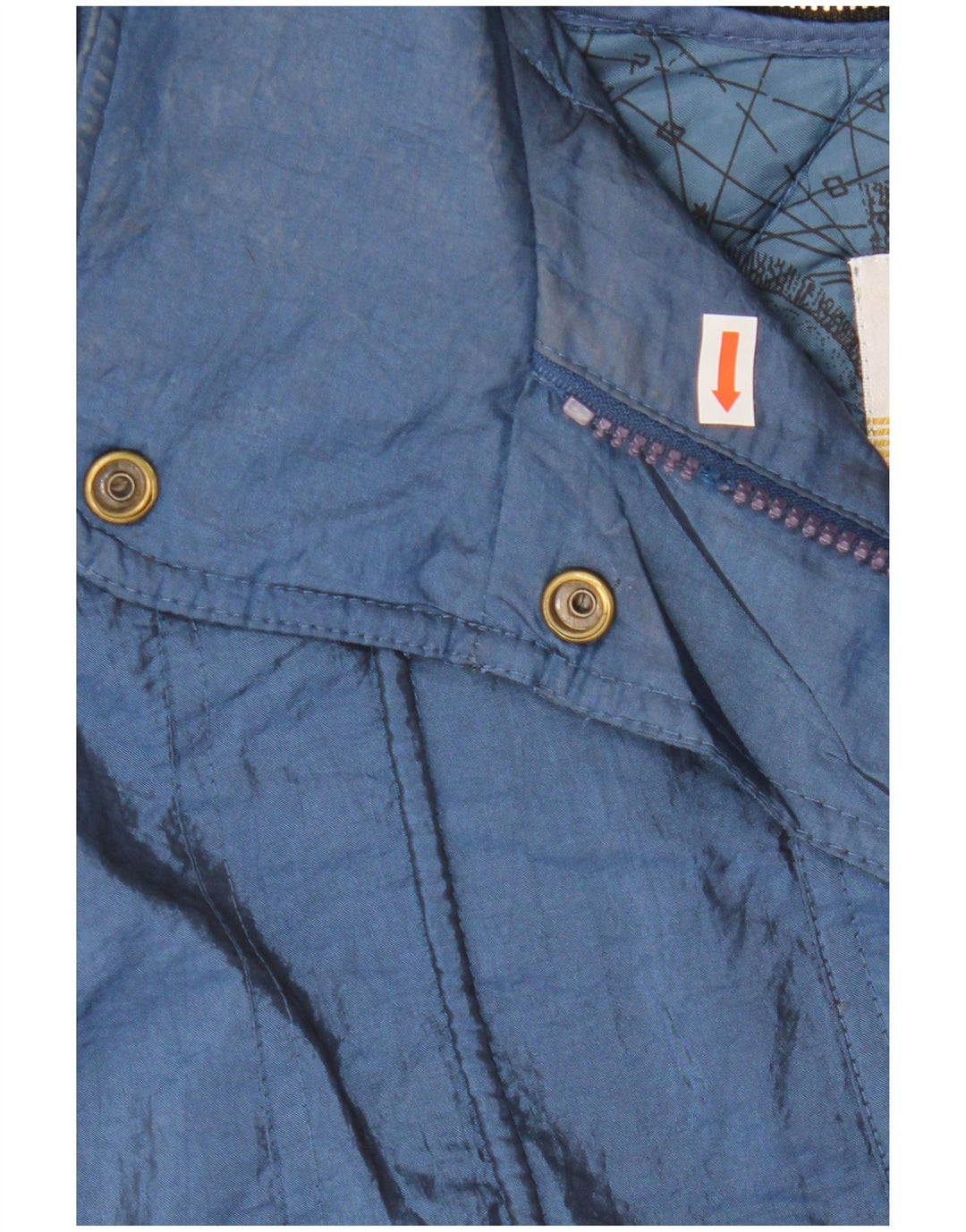 LONDON FOG Veste coupe-vent surdimensionnée pour femme UK 10 Small Bleu marine