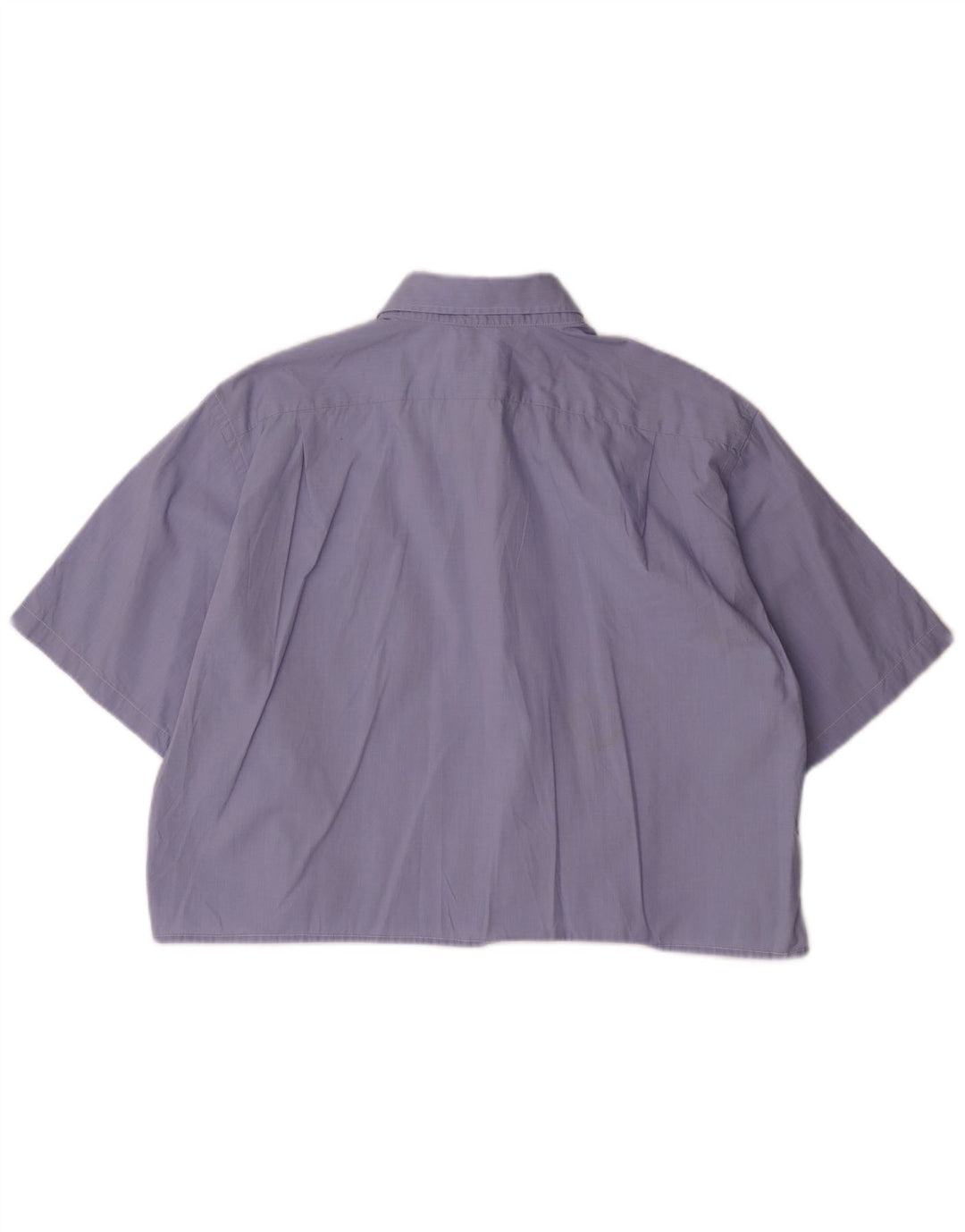 LACOSTE Womens Crop Oversize Chemise à manches courtes Taille 43 Grand Bleu