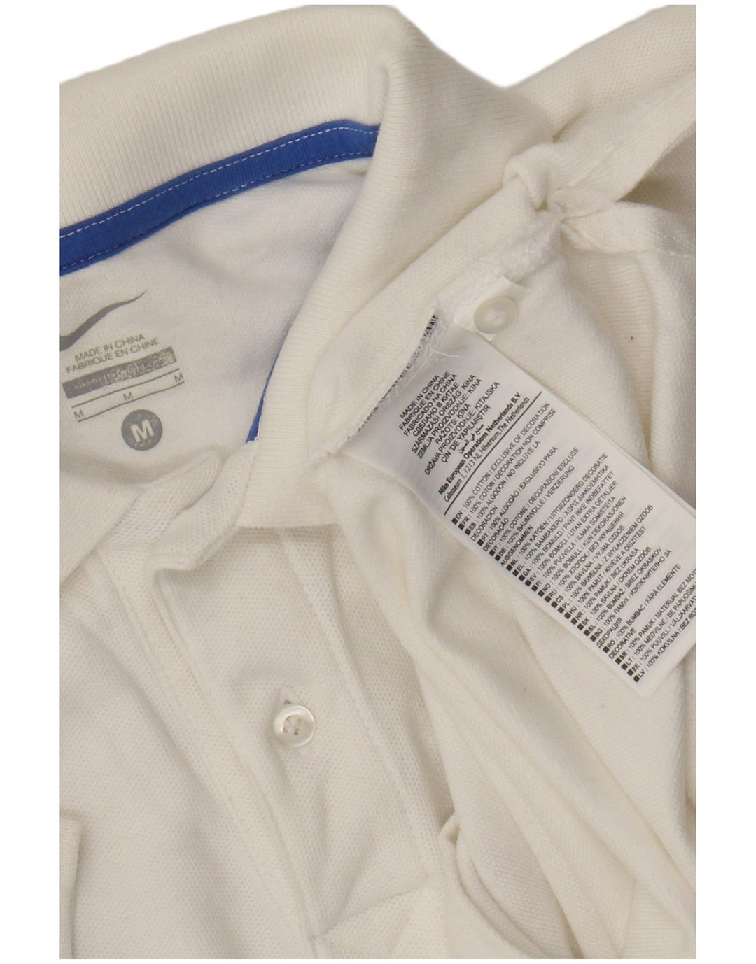 Polo graphique Inter Milan Nike Homme Blanc Moyen Coton