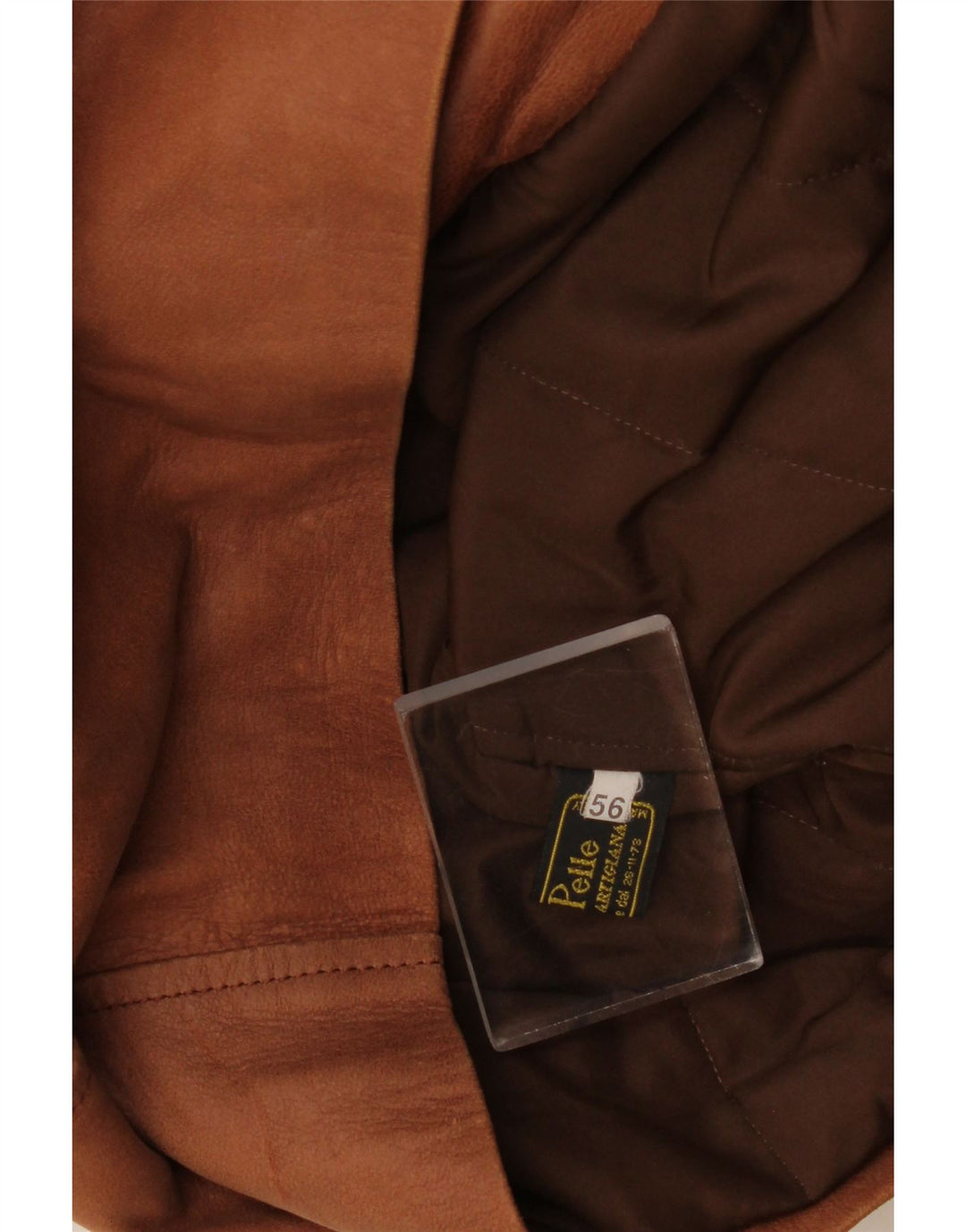 Manteau en cuir homme vintage IT 56 3XL Cuir marron