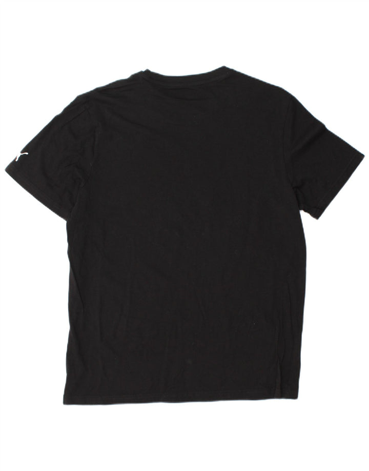 PUMA T-shirt graphique pour hommes, grand, noir, coton