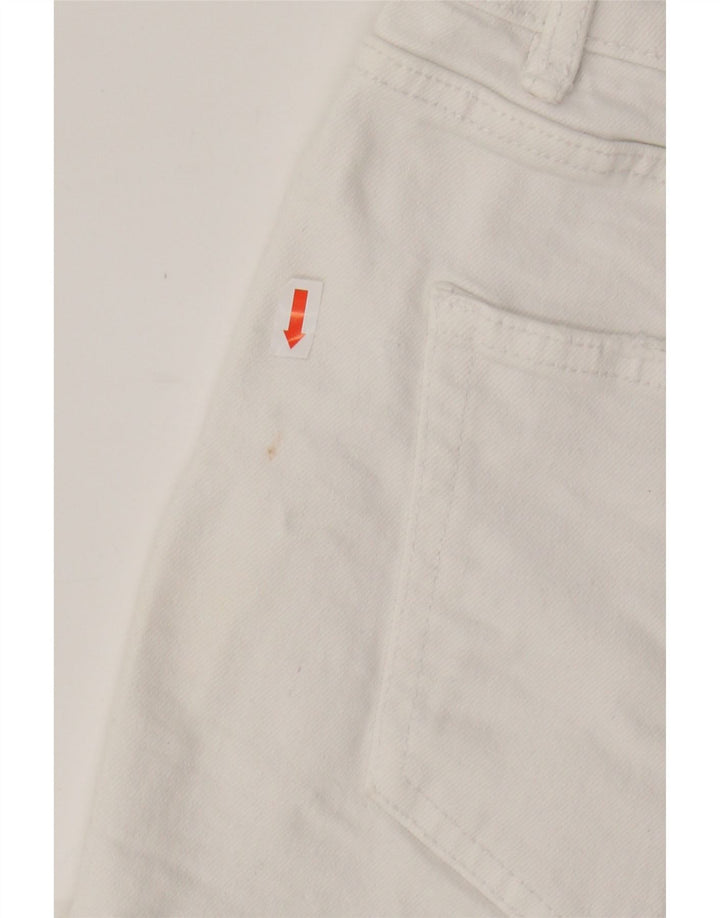 ZARA Womens Denim Shorts EU 42 Large W32 White Cotton Vintage Zara and Second-Hand Zara from Messina Hembry 