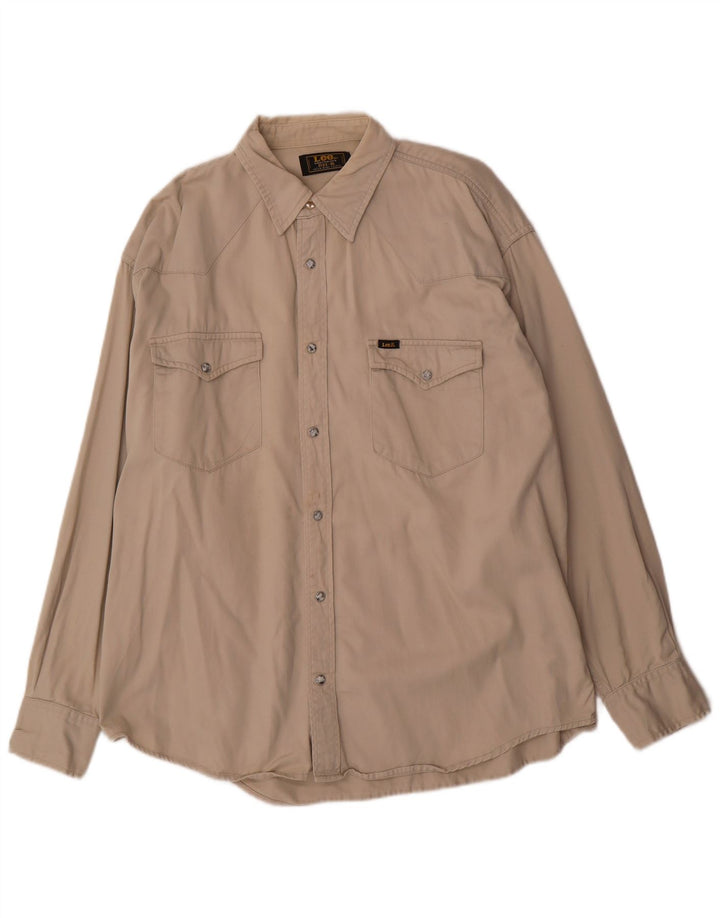 Lee Chemise Homme XL Coton Beige