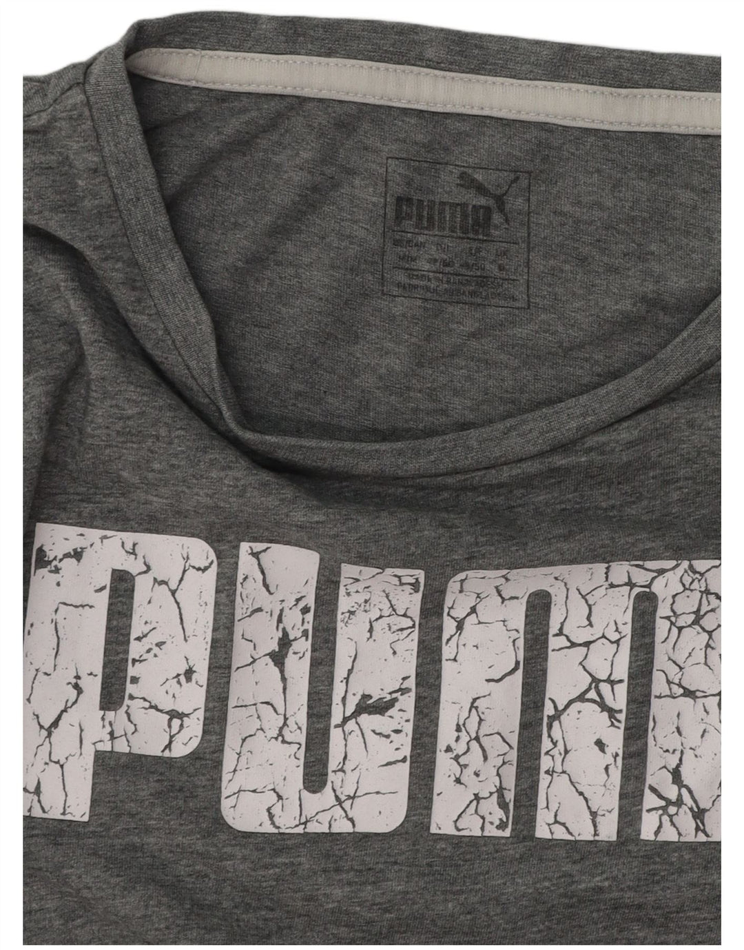 PUMA T-Shirt Graphique Homme Gris Moyen