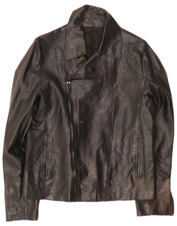 veste motard vintage homme UK 34 XS Noir