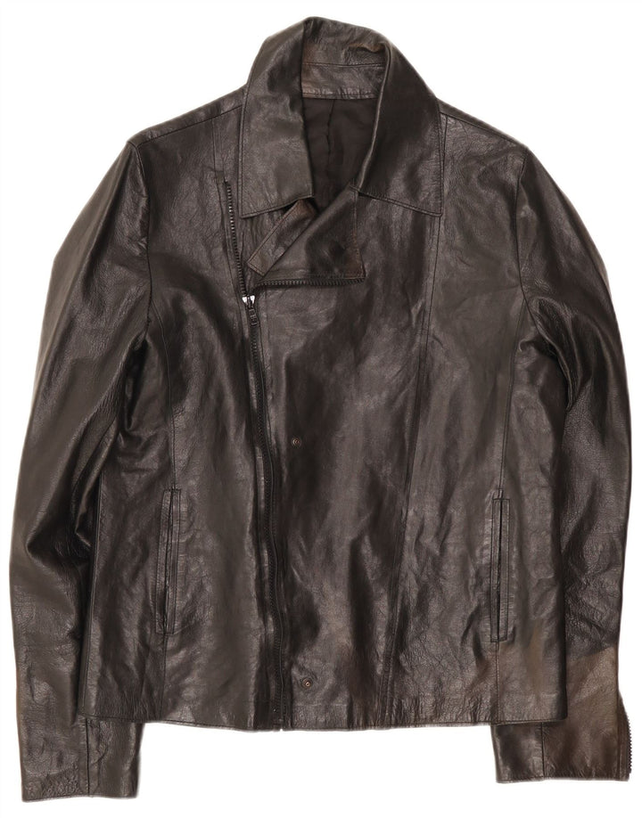 veste motard vintage homme UK 34 XS Noir