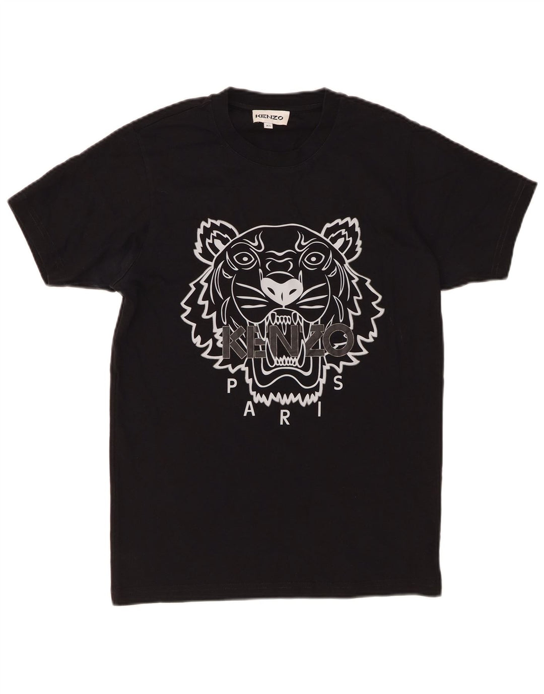 Kenzo Homme T-Shirt Graphique Top XS Noir Coton
