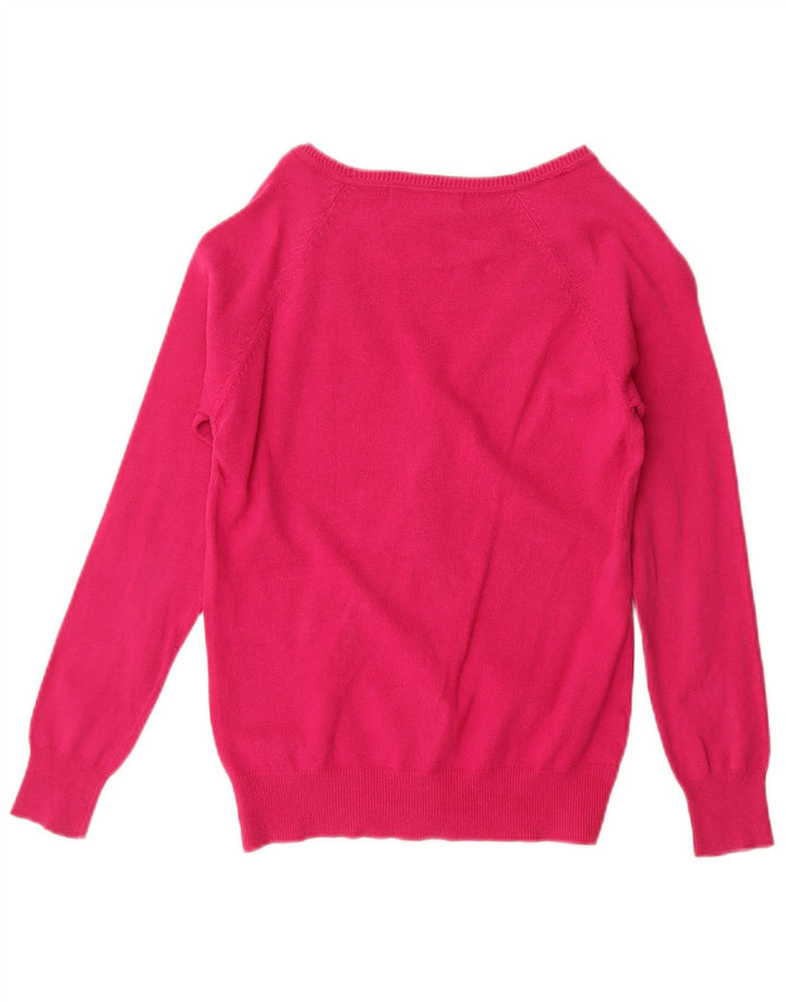 Zara Cardigan Femme Pull UK 12 Rose Moyen