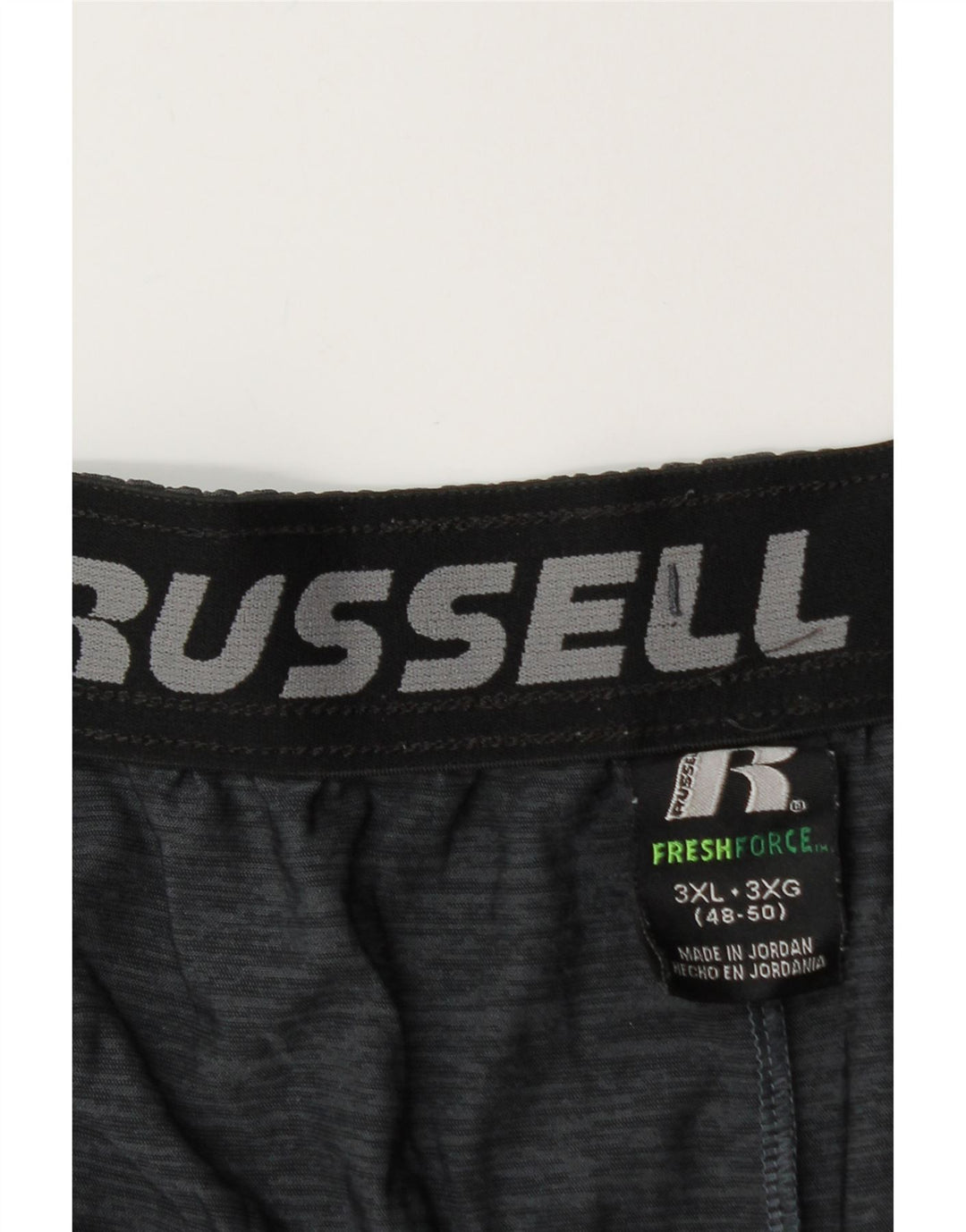 RUSSELL ATHLETIC Short de sport Dri-Power pour homme 3XL Bleu marine Colourblock