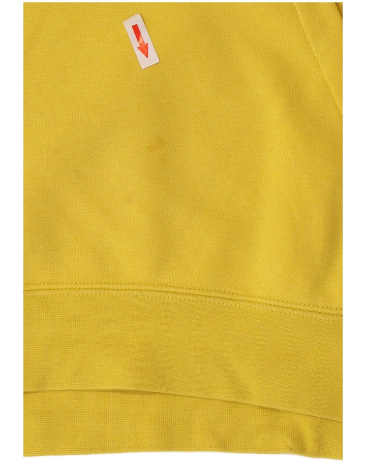 Nike Pull à capuche pour homme en coton jaune Taille L
