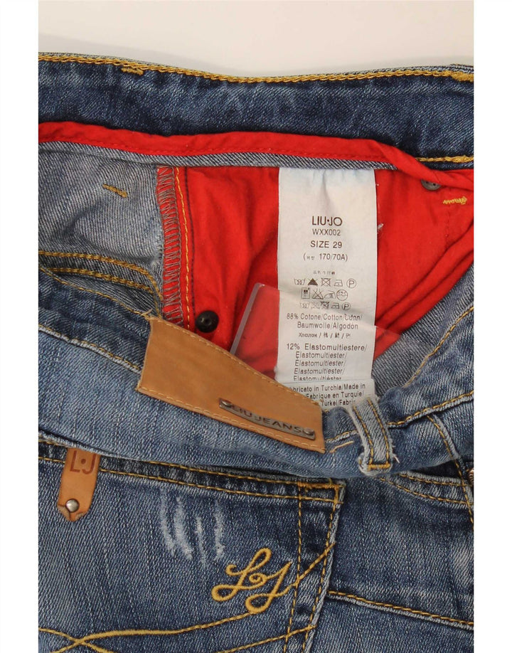 Liu Jo Jean Slim effet vieilli W29 L31 en coton bleu pour femme