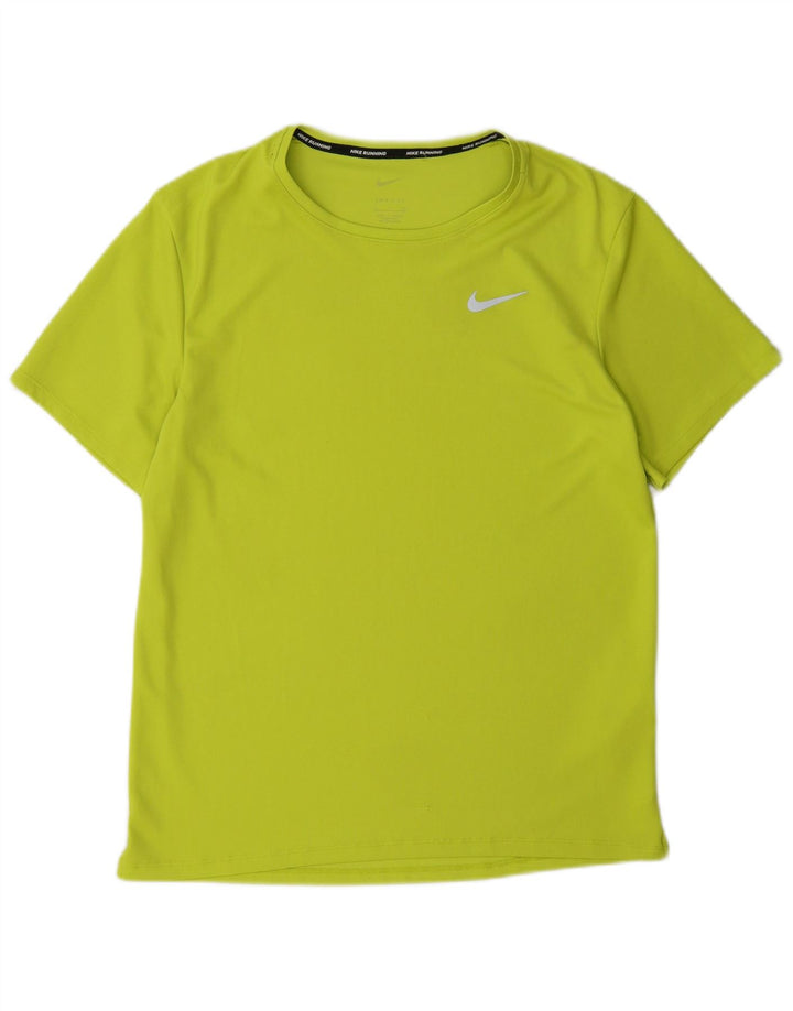 Nike Hommes Dri Fit T-Shirt Haut Petit Vert Polyester