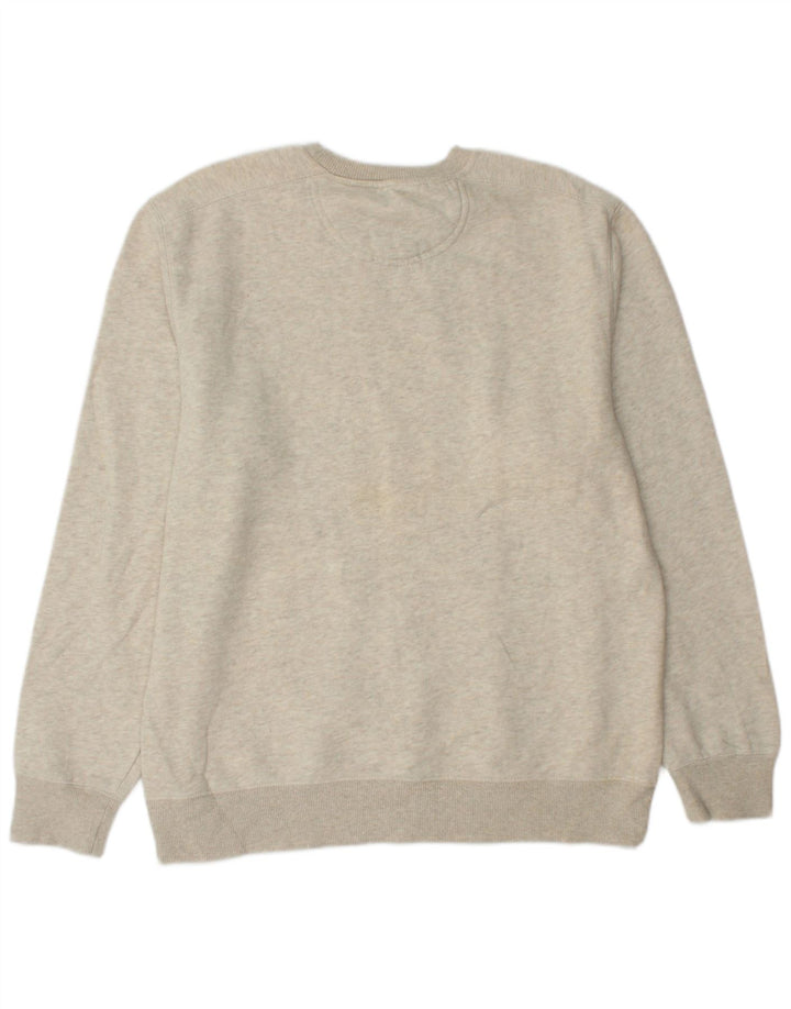 IZOD Sweat-Shirt Homme Beige Moyen Coton